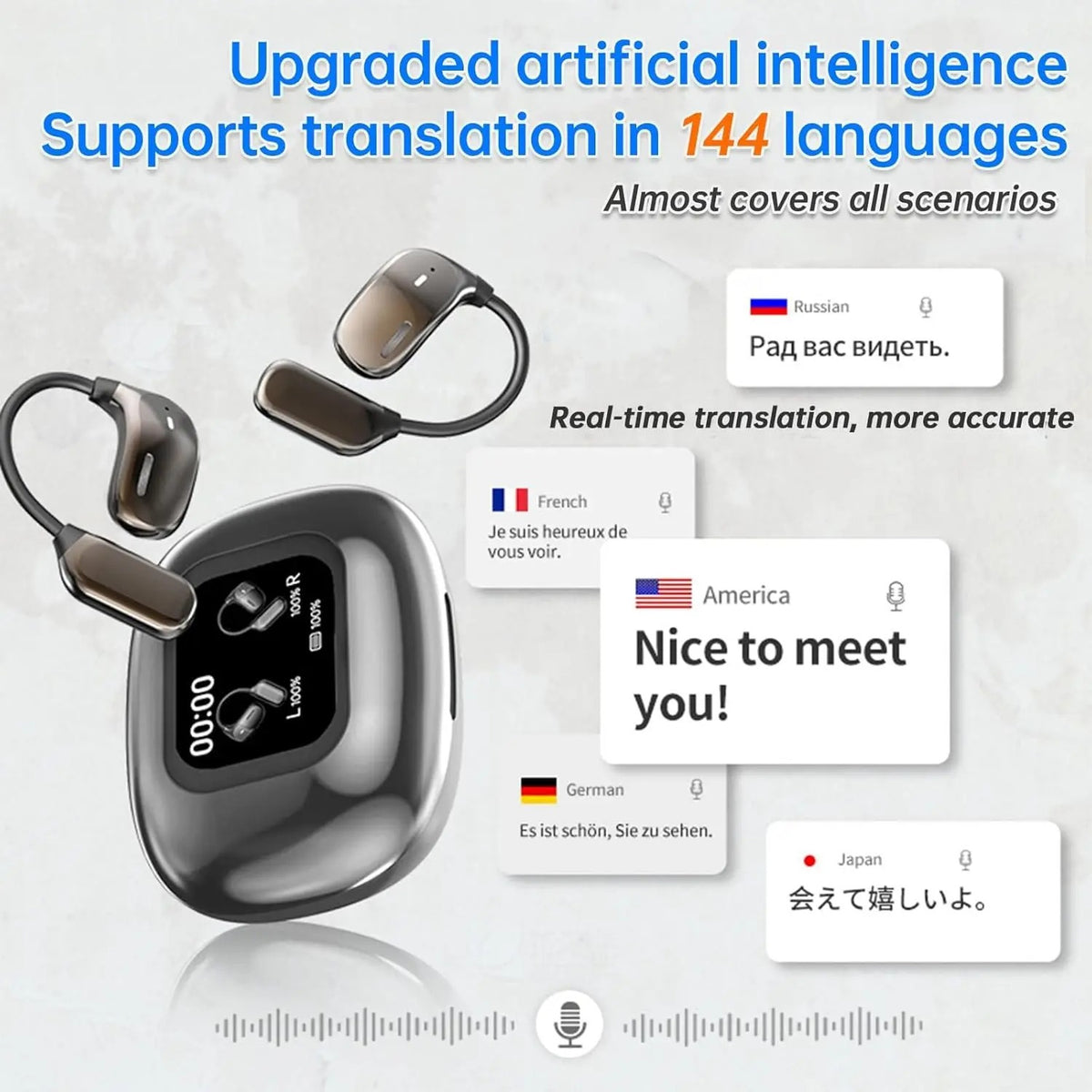 Crystal Wireless Earphones - Transparent Air 33